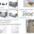 Kούνια classica 70/140 (3in1) με συρτάρι ΚΟΜΠΛΕ (στρώμα + προικα 3 τεμ. με πλεξούδα)