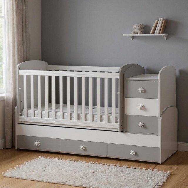 Kούνια Πολυμορφική Daizy maxi Grey - White