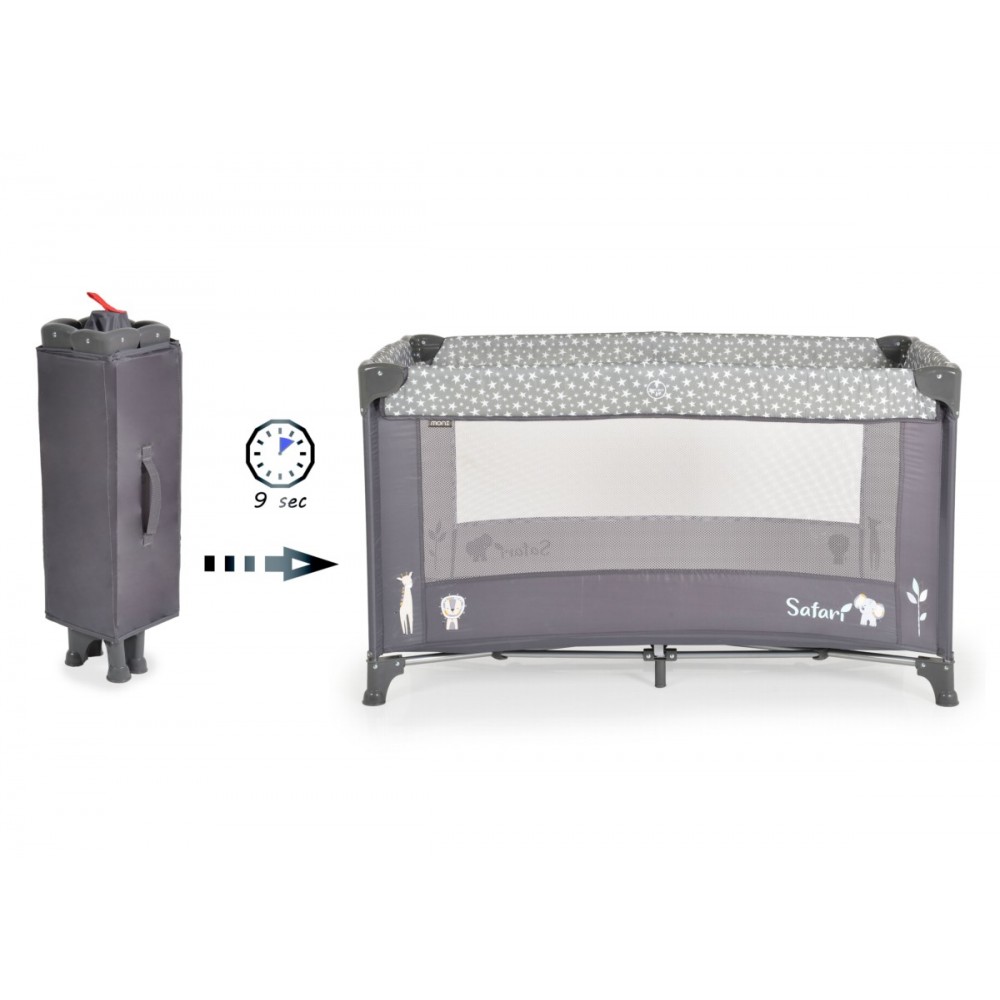 Παρκοκρεβατο Safari Grey - Image 2