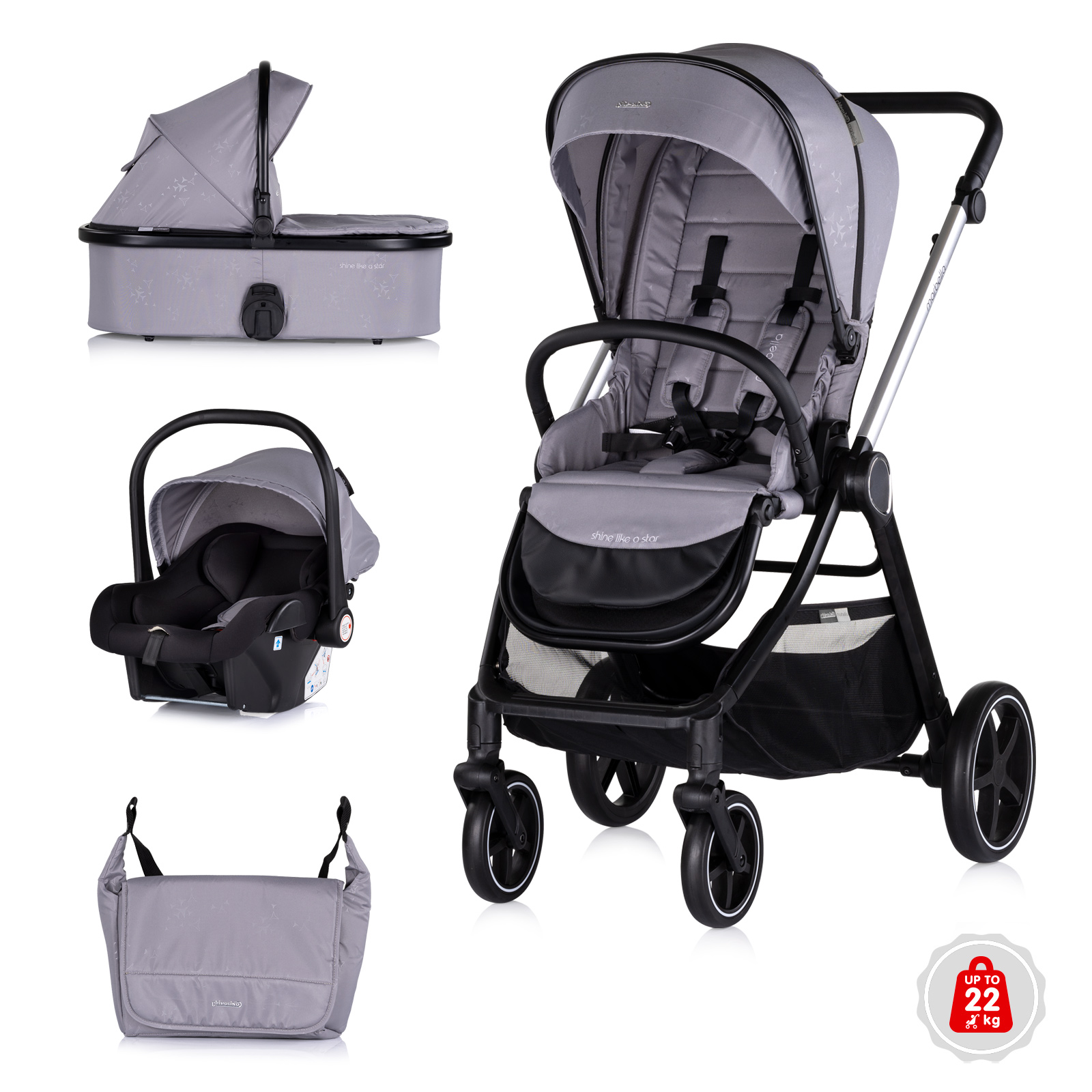 Marbela 3 in1 Grey