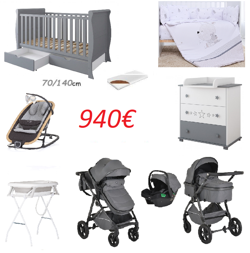 Βρεφικο Πακετο Amelia Grey